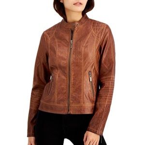 NWOT Jou Jou Faux Leather Jacket